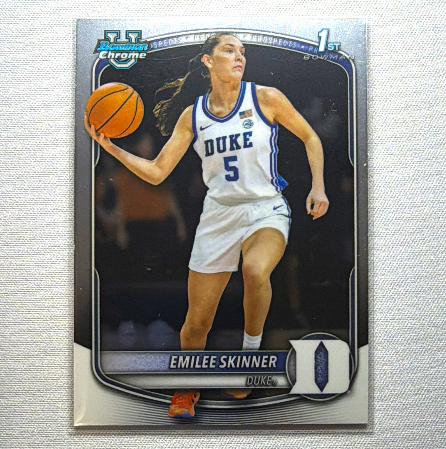 Topps Bowman Chrome Prospects 2025-26 Emilee Skinner Duke #BCP-85 Rookie