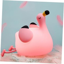 Night Light for Kids,Pink Gift, Silicone LED Squishy Animal Flamingo