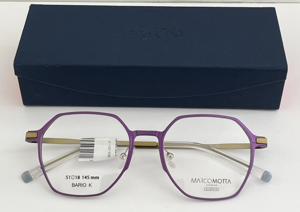 Lunette de vue Marco Motta Bario K monture luxe femme en acétate noir