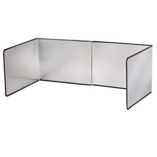 Silver Stainless Steel Large 4 Sided Splatter Guard for Frying Stove Top,Oil ...