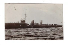 1915 British Price of Victory HMS Laurel RPPC Postcard 2467