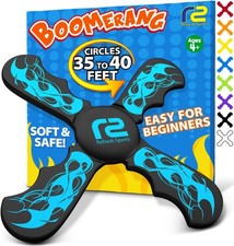 Boomerang for Kids Adults - Soft, Durable, Easy to Throw Catch - Ages 4-8...