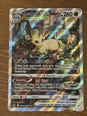 Leafeon VSTAR GG35/GG70 Holo VSTAR Rare Crown Zenith Galarian Gallery Pokemon NM