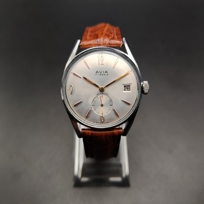 Avia Classic Date Uhr Vintage Watch 34mm - MOP Dial - Cal. AS 1691-93 -