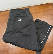 Women's Majestic Cool Base Black Baseball Softball Pants Knickers (XXL)