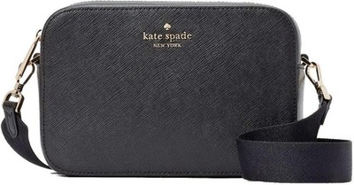 New Kate Spade Madison Mini Camera Bag Saffiano Leather Black