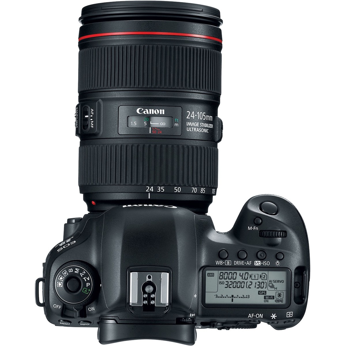 Canon EOS 5D Mark IV Built-In GPS & Wi-Fi DSLR Camera with 24
