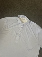 Collars Co Short Sleeve Polo Shirt Blue/White Striped Mens XL Casual Light