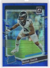 #283 2023 Donruss Optic BLUE HYPER Nolan Smith RC Philadelphia Eagles
