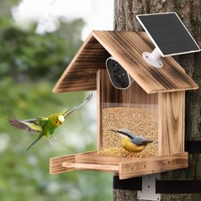 Smart Bird Feeders House with Camera Wireless Outside,Solar Powered, AI Identify