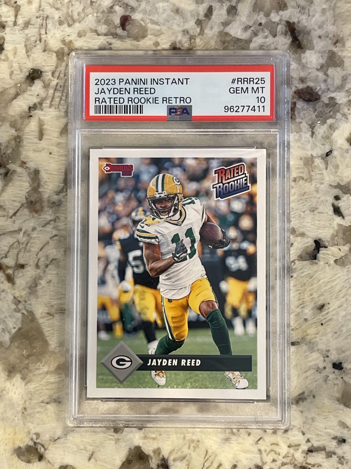 Jayden Reed Panini Instant Rated Rookie Retro #RRR25 Base