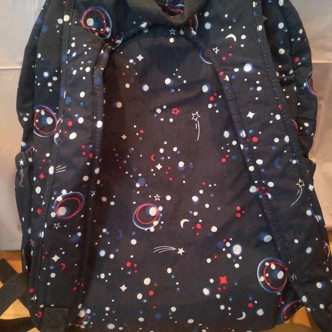 Kipling Space Pattern Backpack Gorilla Charm - image 5