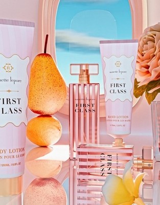 Nanette Lepore First Class Gift Set for Women, Eau de Parfum, Body & Hand Lotion