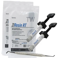 ZIResin RT WT Nano-Hybrid Composite Resin System Dental 2 Syr 4g, + Nit Spatula.