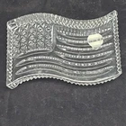 Waterford Crystal American Flag Paperweight Vintage