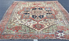 Auth: EARLY 19th C Antique Serapi Heriz Rug     MYSTICAL ART    Organic 10x12 NR — photo 2