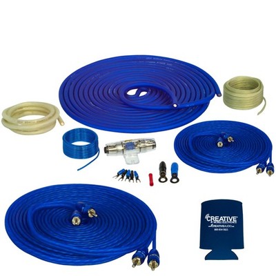 Stinger SS1200XS 4GA 1200W Amp Wiring Kit + SSRCB17 17ft RCA Cable