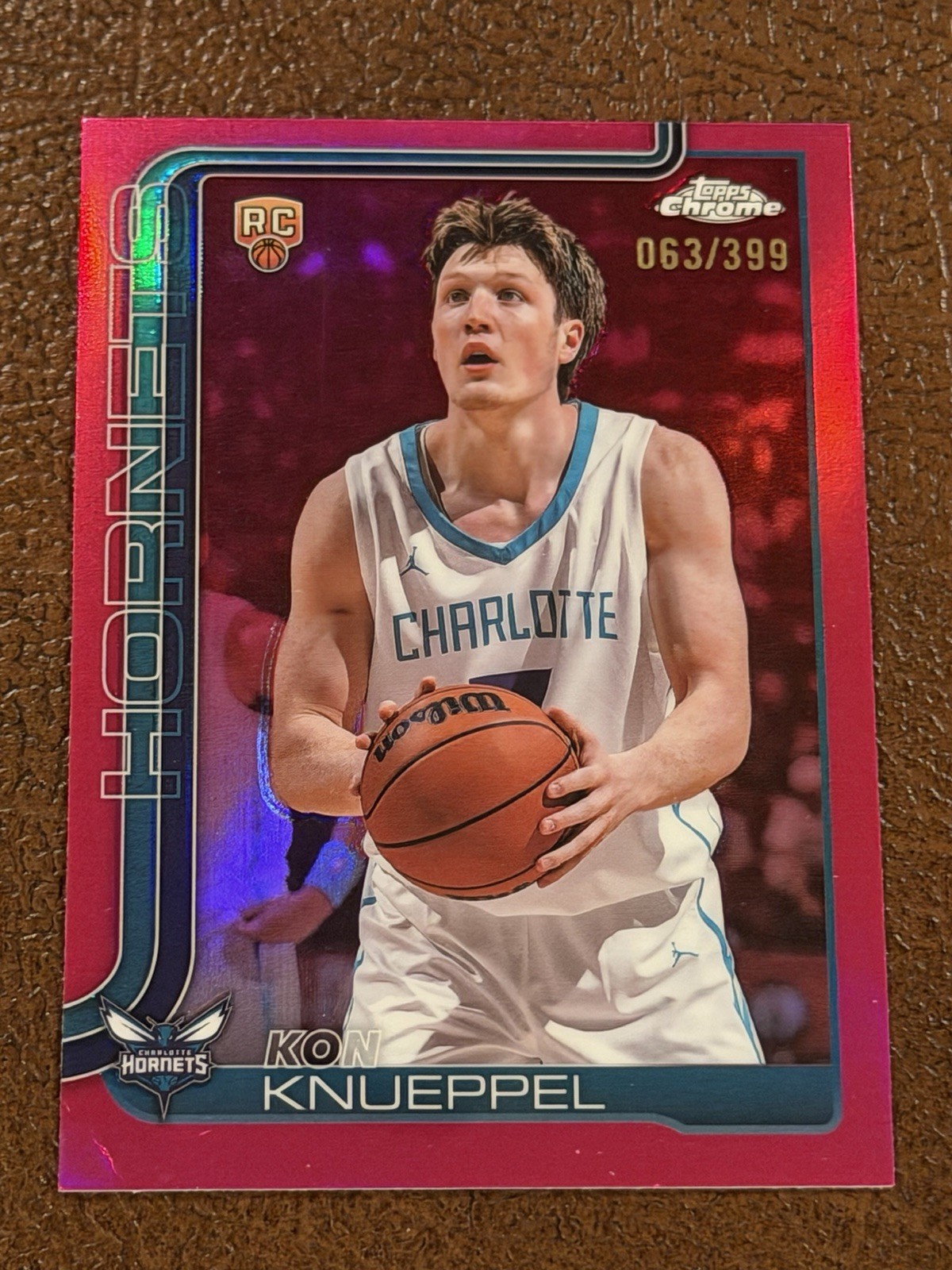 2025-26 Topps Chrome Kon Knueppel RC #254 Magenta Refractor /399