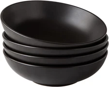 8.75‘’ Large Pasta Bowls, 42 Ounce Deep Stoneware Bowls Set of 4 for Kitchen, Wi