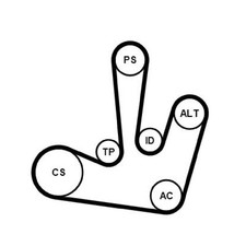 Keilrippenriemensatz für Renault Laguna 2 BG0/1 KG0/1 Master FD JD | 666290