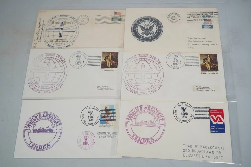 US 1970s-2020s COLLECTION OF NEARLY 500 NAVAL COVERS ALL SLEEVED AS AOR & LCS - Image 3 of 4