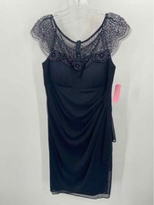 Pre-Owned XScape Navy Size 12 Short Sleeveless Dress