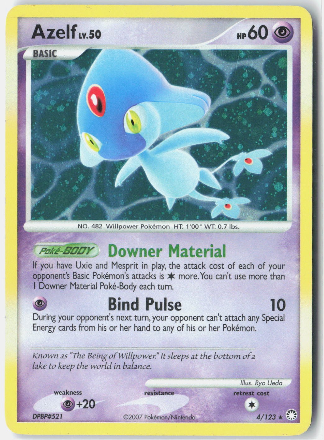 Azelf Mysterious Treasures 4/123 Pokemon Card Holo