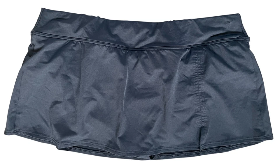 Lands End Women's Plus Size 16P Solid Black Swim Suit Skirt Skort Botttoms - Image 3 of 4