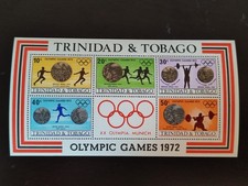 AS27 - Trynidad i Tobago - 1972 - Mi 306 / 310 = blok 5 - Olympia Monachium - MNH