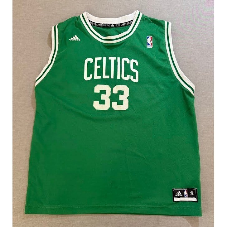 Adidas Boston Celtics Basketball Jersey #33 Larry Bird NBA Boys XL