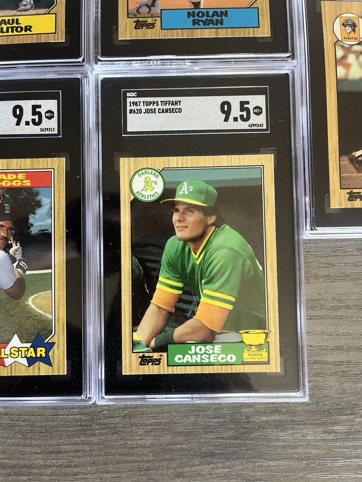 1987 Topps Tiffany Complete Set in binder with SGC Graded Stars. (4) MINT 9.5’s  - Image 4 of 4