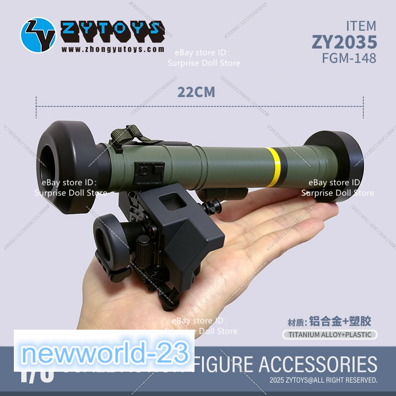 ZYTOYS ZY2035 1/6 FGM-148 antitank guided missile Gun Model Fit 12