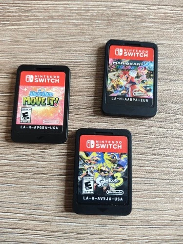 Mario Kart 8 - Deluxe Game Cartridge Nintendo Switch! Splatoon 3, Wario Ware lot