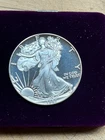 1987-S Proof American Silver Eagle Dollar $1 Box & COA US Mint Bullion~Spotless~