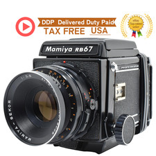     MINT Mamiya RB67 Pro SEKOR 127mm F3.8 lens 120 Film back Film Camera Japan