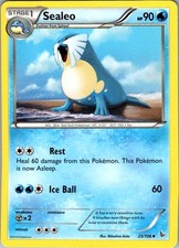 Sealeo 25/106 Uncommon Flashfire Pokemon LP