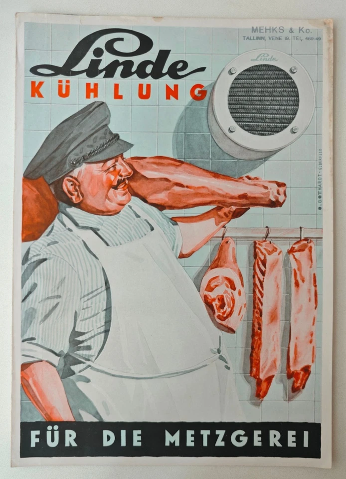 Linde Kühlung für die Metzgerei Prospekt 1938 Surth Köln  selten - Bild 1 von 3