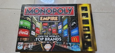 Hasbro MONOPOLY EMPIRE Board Game 2013 Gold Tokens RETIRED Game 100% Complete!