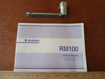 Suzuki RM100 Owner's Manual with Wrench - NOS