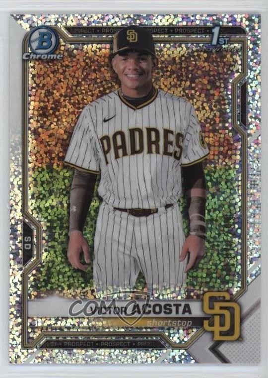 2021 Bowman Chrome Prospects Speckle Refractor /299 Victor Acosta #BCP-151 oh8