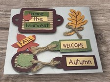 Autumn Fall Harvest Dimensional Scrapbooking Stickers Leaves