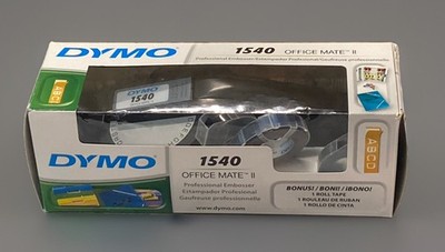 DYMO Office Mate II 1540 Embossing Label Maker In Excellent Working Condition