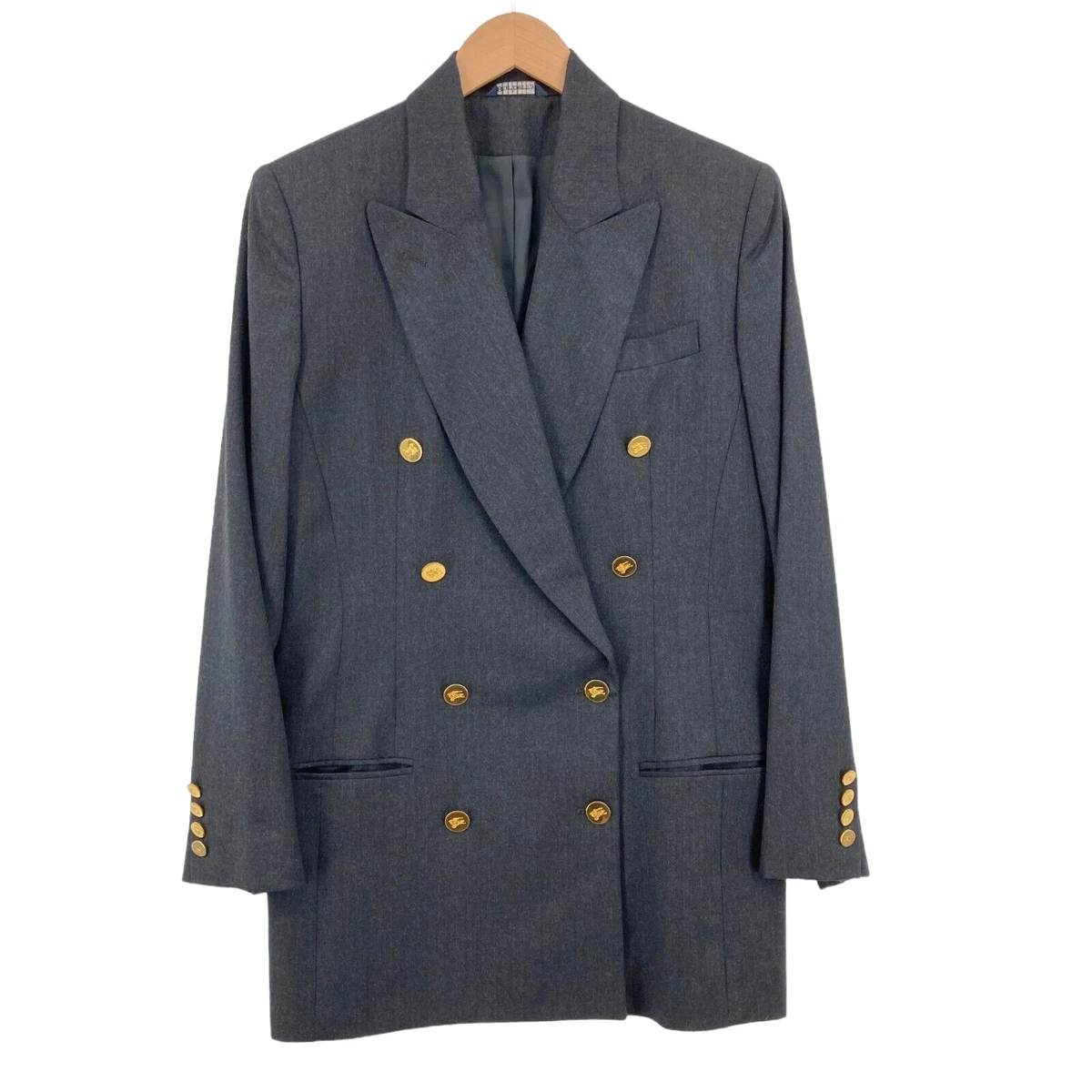 Burberry double breasted best sale blazer