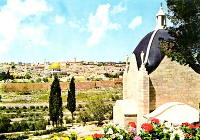 00168 AK zeigt Dominus Flevit (Ölberg)