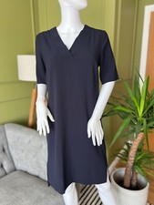 M&S Collection Womens Dress Navy Shift Style Marks and Spencer Uk 10