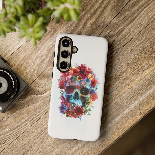 Skull Flowers Abstract Phone Case for iPhone, Samsung Galaxy, Pixel - 第 102/163 張圖片