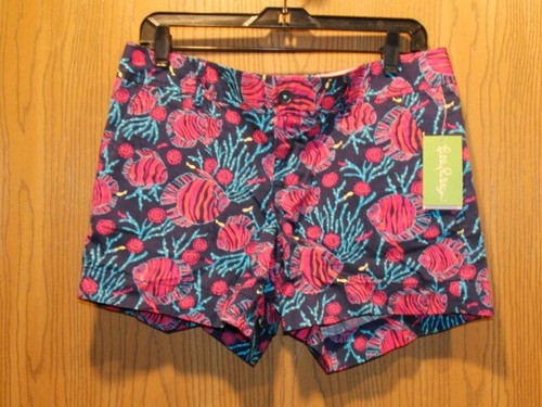 Lilly Pulitzer hellmarine Jammin Callahan Baumwollshorts Größe 8 NEU $ 64 - Bild 13 von 13