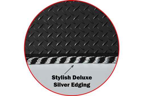 Tailored Car 3mm Rubber Mats to fit Audi A4 B7 2004-2008 4 clips 4 pcs - Picture 6 of 8