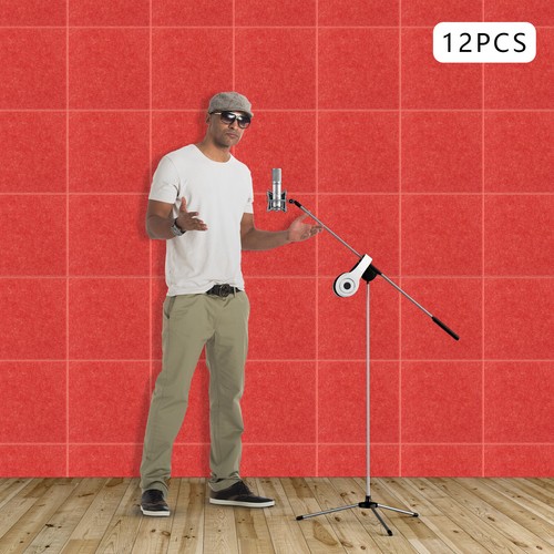 Pannelli acustici ad alta densità 9 mm 12 pz pannelli fonoassorbenti per studio, ufficio - Foto 3 di 22