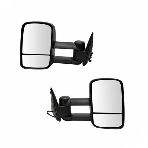 Trail Ridge Tow Mirror Power Heated Signal Puddle OAT Black Pair For Ram Truck Tr00041 Fits Select 2013 2018 Ram 1500 2019 Ram 1500 Classic
